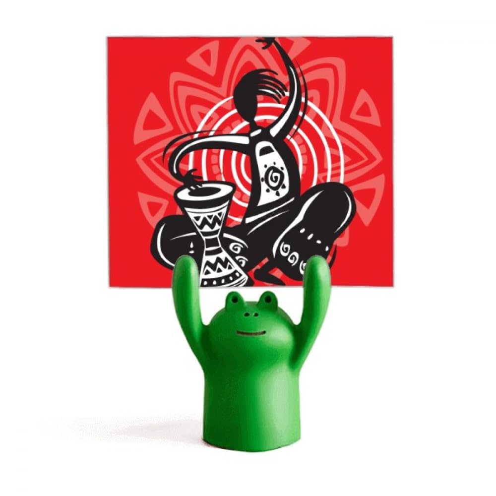 Tambourin Mexique original cadeau support mémo grenouille - 4
