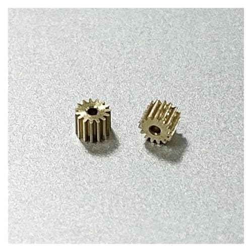 1pc 0.2M Modulus 14T 0.98MM Teeth Metal Copper Gear For Spindle transmission gear Fit 1mm 1.5mm 2mm Shaft