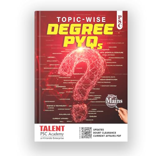 Image of Talent Academy Kerala PSC Degree Level Topic Wise PYQ 2026 Book New SCERT & NCERT Syllabus Integration