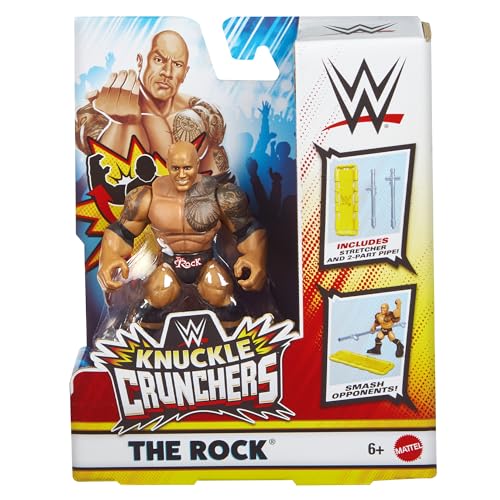WWE The Rock (with Stretcher) Knuckle Crunchers 8