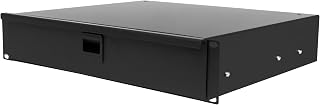 Gator Rackworks Wireless Microphone Rack Mount Drawer - Fits 4 Wireless Microphones and Body Packs, 2U Design (GRW-DRWWRLSS)