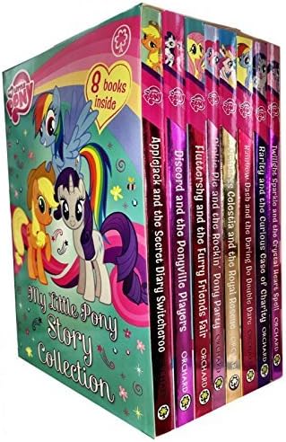 My Little Pony Story Collection 8 Books Box Gift Set ( Twilight Sparkle and The Crystal Heart Spell, Rarity and the Curious case of Charity, Rainbow Dash And the Daring Do Double Dare, Princess Celestia and the Royal Rescue, Pinkie Pie and the Rockin' Pony Party, Fluttershy and the Furry Friends Fair, Discord and the Ponyville Players, Applejack and the Secret Diary Switcheroo) by G M Berrow (2016-11-08) Paperback