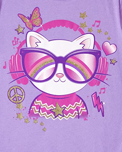 The Children's Place Girls' Unicorns,Sports,Butterflies Long Sleeve Graphic T-Shirts,3 Pack3