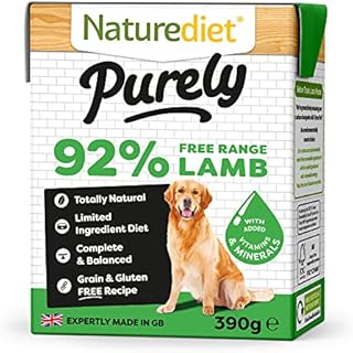 Naturediet - Purely, Complete Wet Food, Lamb, 390g (Pack of 18)