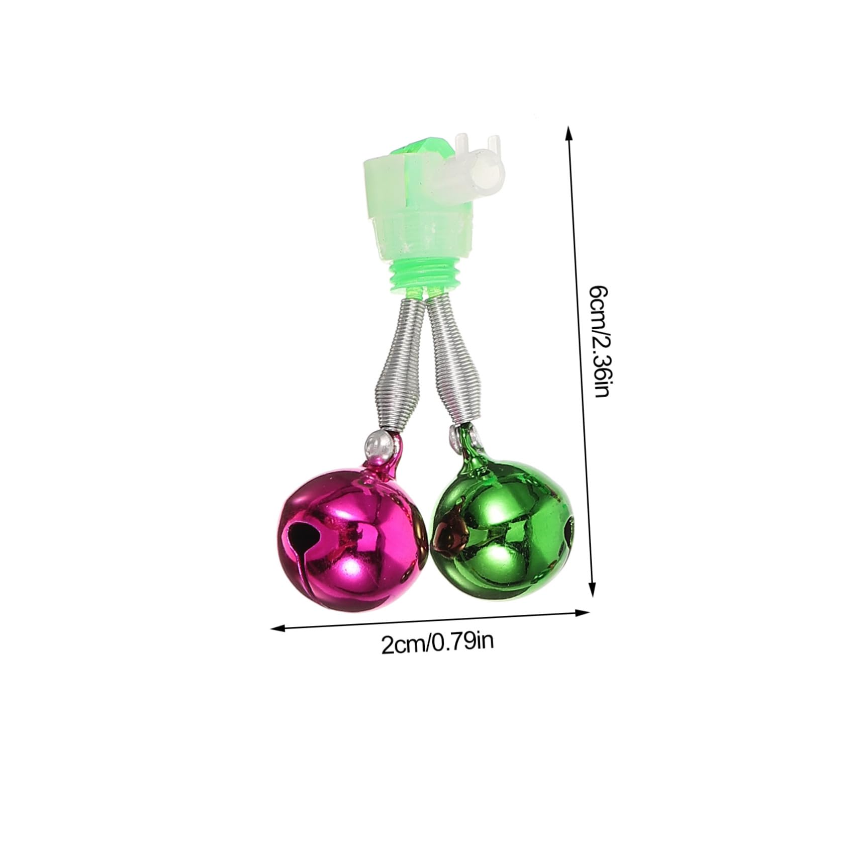 Totority Clip-on Fishing Bells 5pcs Alarm Bells Fishing Rod Accessories Warning