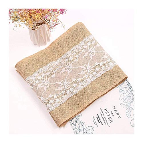 Table Decoration Kitchen Decoration Decoration Burlap Lace Macrame Table RunnerJute Rural Tablecloth Christmas Thanksgiving