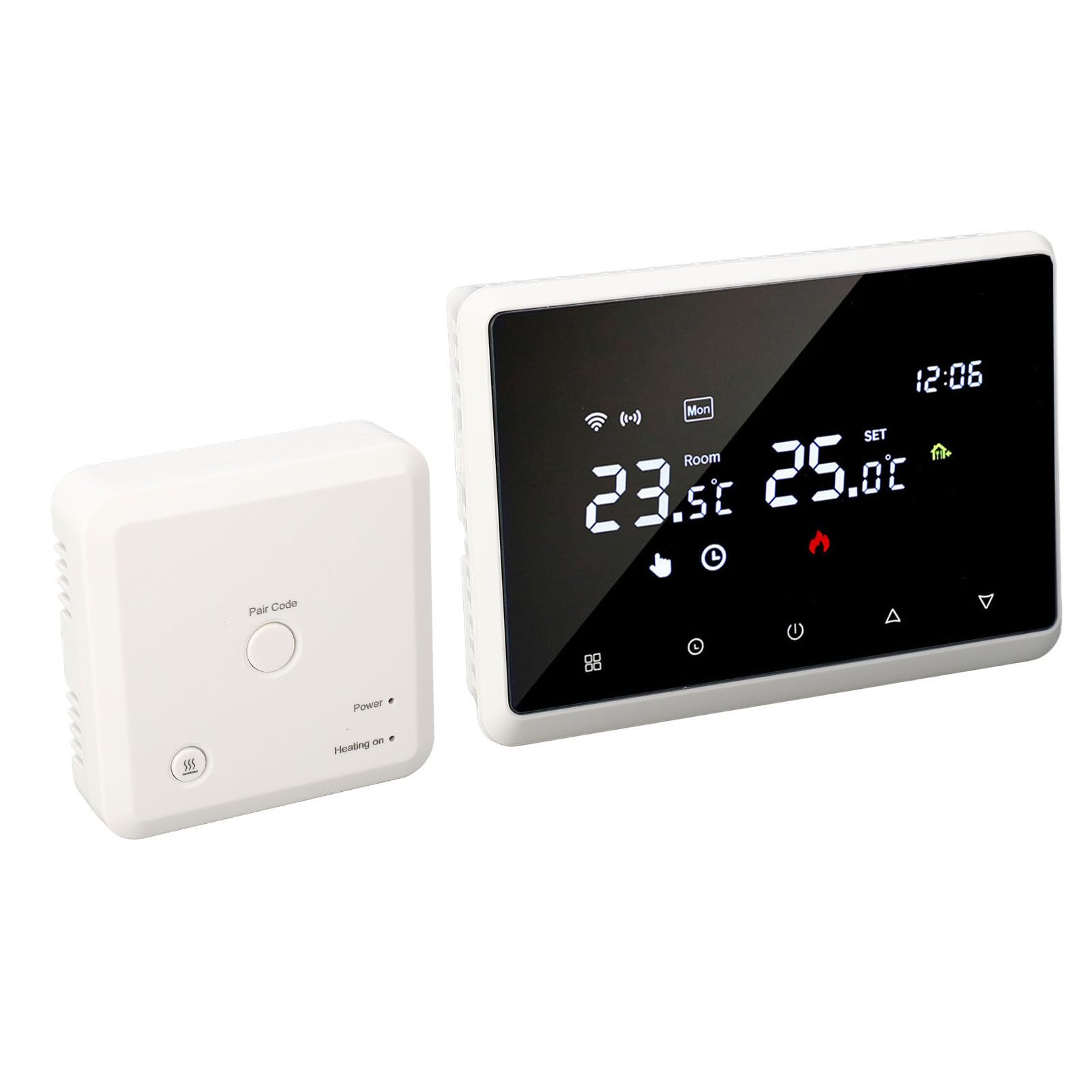 Niesamowity Inteligentny Termostat Wi-Fi Doodle Me98 Termostat do Kotła Naściennego AC230V 60 Hz Biały Elegancki Internet z możliwością Precyzyjnej Kontroli Temperatury