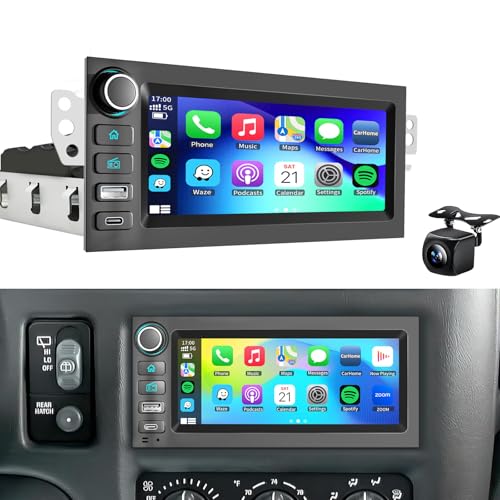 Car Stereo Radio GPS Navi for Chevy GMC Tahoe Yukon Suburban Silverado Avalanche Sierra S10 Blazer Jimmy Sonoma Astro 1995-2005 /Cadillac Escalade1999-2002 WiFi Carplay Android Auto Backup Camera