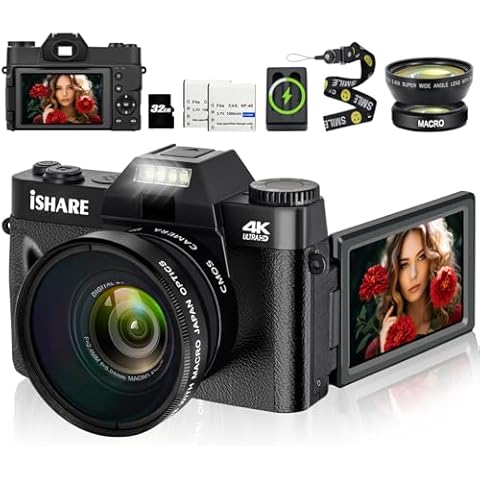 ISHARE 48MP 4K Digital Camera Cover