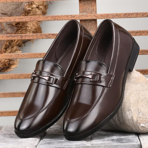 Image of Centrino Mens Loafers |Men's Loafer Shoes | Premium Rubber Sole for Slip-Resistance | Comfortable, Versatile Design for Casual and Formal Wear | Ideal for Everyday Comfort and Style (19267)