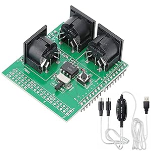 Youmile MIDI Shield Breakout Board MIDI-adapterkaart 3 Rechthoekige vrouwelijke MIDI-connector Serieel naar MIDI-module…