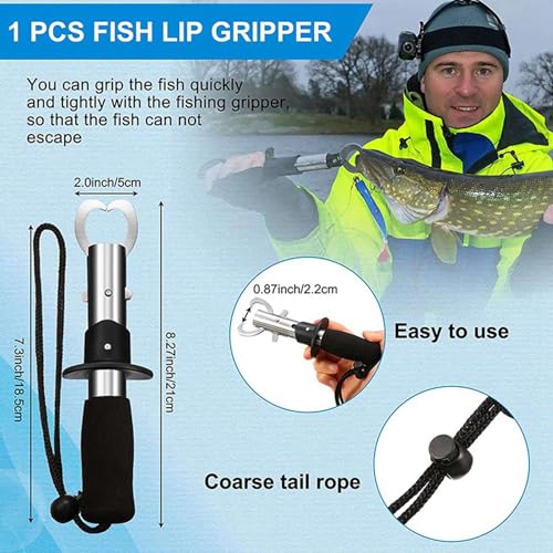 Pinza para peces y báscula de digital de mano para evitar pérdidas 4