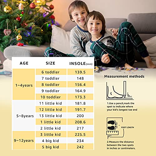 Stq Boys Fuzzy Slippers Warm Fur Lined Kids Clogs Classic Winter Garden House Shoes For Indoor Outdoor Camo Khaki Fur, 2 Us Little Kid #TOP1