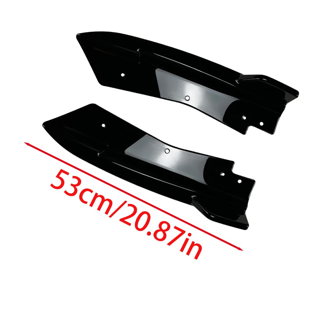 Diffusore per paraurti posteriore auto, splitter per parafango laterale per auto, compatibile con BMW X3 G01 LCI M Sport dal 2022 in poi, nero lucido