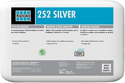 Laticrete 252 Silver Thin-Set Mortar - 50 lb Bag, Gray (56 Bags)