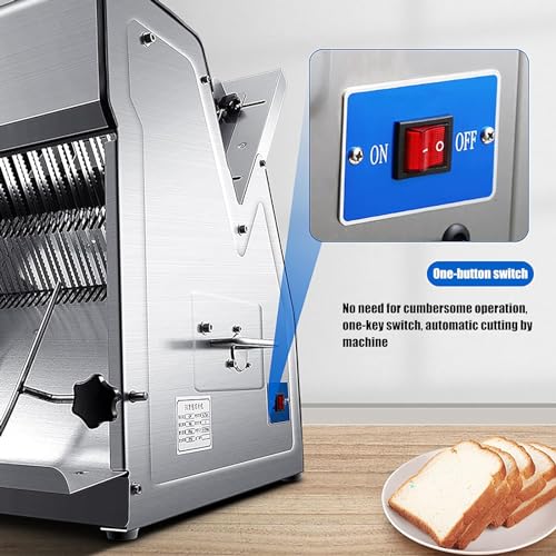 Cortadora eléctrica profesional de pan de acero inoxidable miniatura 6