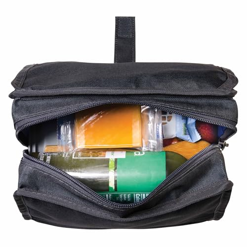 Image of PackIt Freezable,City Charcoal,Built with EcoFreeze Technology,Foldable,Reusable,Zip and Fold Closure with Buckle Handle,Designed for Work Lunches and Fresh Lunch On the Go, Lunch Bag (Pack of 12)