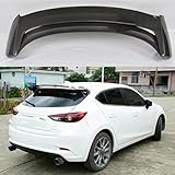 LZGBMNB Car Rear Spoiler for Mazda 3 AXELA Hatchback 2014 2015 2016 2017, Rear Trunk Roof Spoilers Tail Wing Lip, Car Modification Styling Accessories