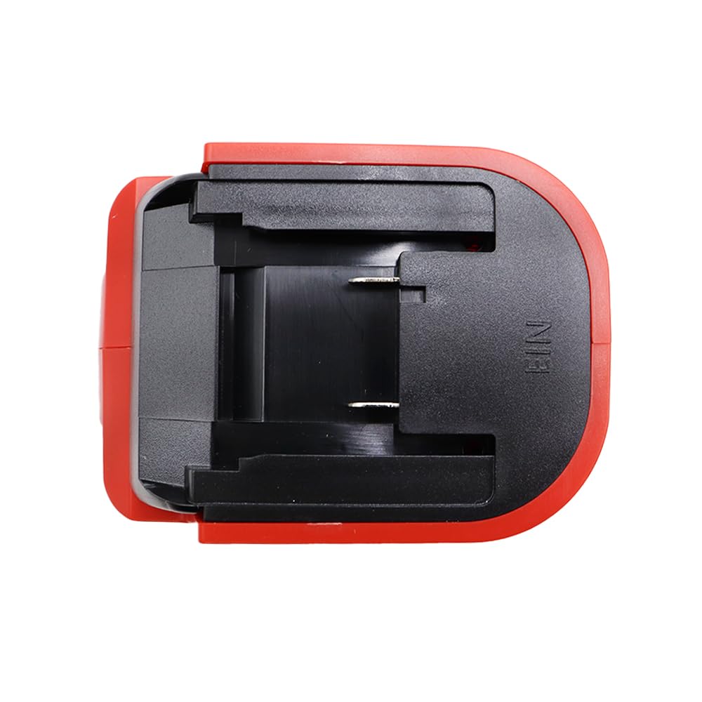 Sarini Convertidor de Voltaje para inversor de batería Einhell de 18 V,Adaptador de batería de CC de 18 V a CA de 220 V con 2 Puertos USB y luz de Trabajo