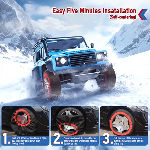 BasaltAuto Textile Tire Snow Socks