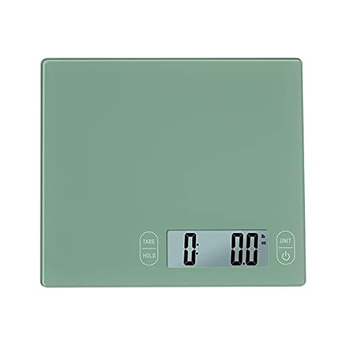 Eat Smart Eat Smart - Báscula de cristal para cocina, 11 libras, color verde