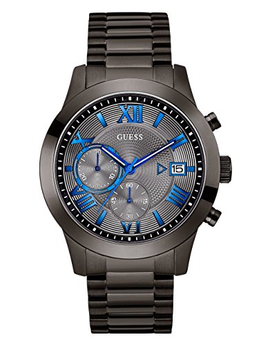 GUESS Stainless Steel Gunmetal Chronograph Bracelet...