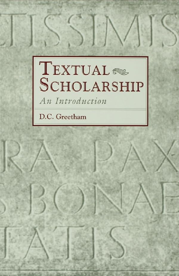 Textual Scholarship: An Introduction      Kindle Edition
