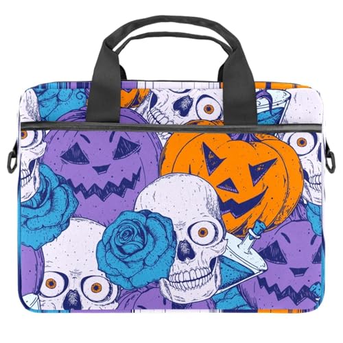 Maletín bandolera para laptop de 14.5 pulgadas azul rosa multicolor