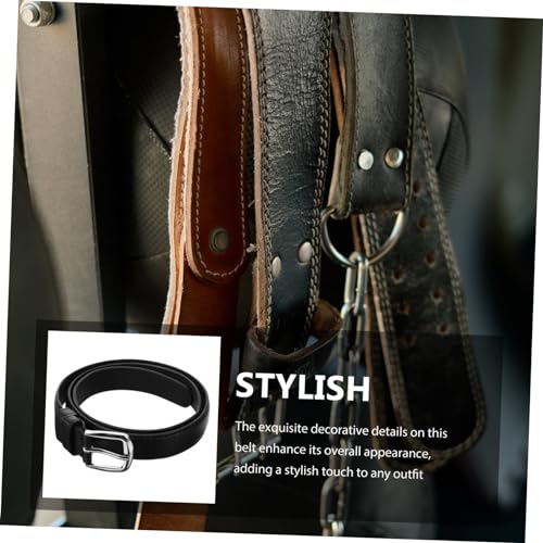 FRCOLOR Boys Belt Classic Leather Waist Belt for Stylish Decor for Pants Fits Ages Comfortable and Versatile Design for Everyday Wear3