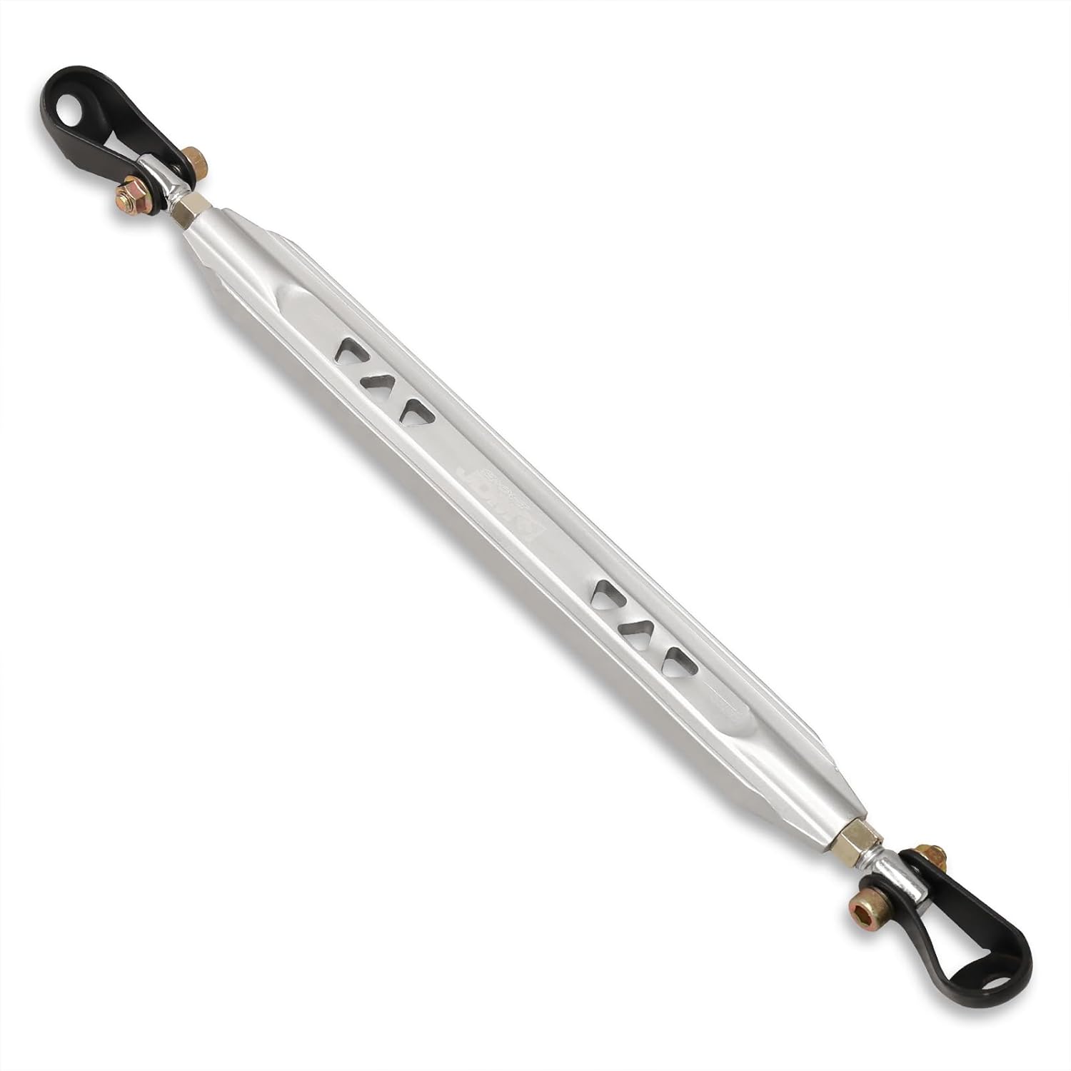 AJP Distributors JDM Sport Rear Lower Suspension Aluminum Strut Tower Brace Tie Bar Stabilizer Rod Silver Compatible/Replacement For Civic EJ EK EM DX LX EX Si 1996 1997 1998 1999 2000 96 97 98 99 00