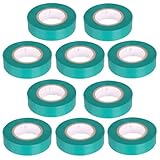 10 Stück PVC Isolierband Klebeband 10 Meter lang 15 mm breit -grün-