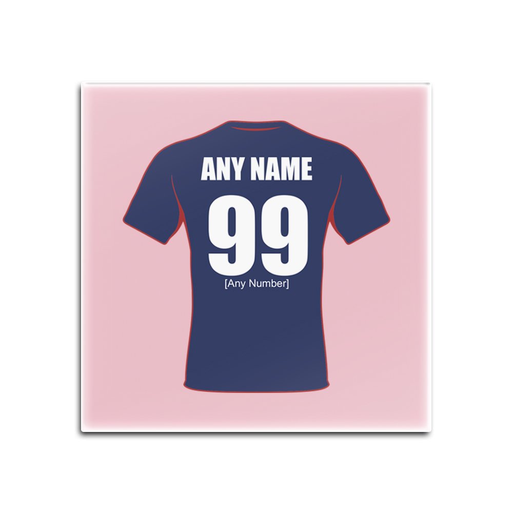 UNIGIFT Personalised Gift - London Scottish Square Gloss Hardboard Coaster (Rugby Union Design Theme, Colour Options) - Any Name/Message on Your Unique Mat Pad - The Exiles