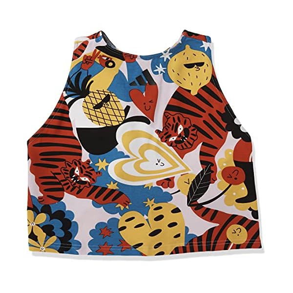 adidas-Womens-Sportswear-Egle-Crop-Top adidas Women's Sportswear Egle Crop Top, Multicolor, X-Large