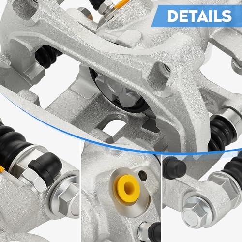 Image of Rear Brake Calipers for Ford Fusion 2006-2012, for Mazda 6 2006-2013, for Lincoln MKZ 2007-2012, Zephyr 2006, for Mercury Milan, Rear Left and Right with Bracket, Replace# 18-B5002 18-B5003, 2-PC