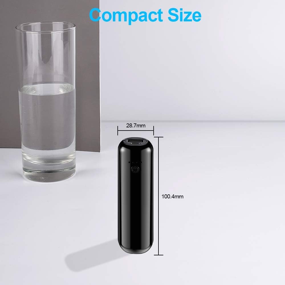 Banca di alimentazione formato rossetto, Hegenus 5000mAh 2.4A Slim Portable Power Bank, [1.1 pollici] Piccolo e compatto caricabatterie per telefoni cellulari ultra sottile mini batteria esterna.