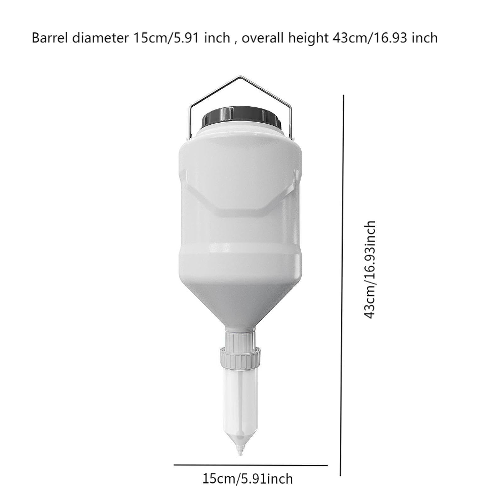 Dispensador de Salsas, 3 L, Colgante, Botella Exprimible para Salsas, Especias Y Zumos – Ideal para Picnics, Barbacoas Y Acampadas, Blanco, Individual