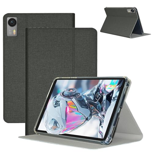 For Headwolf Titan 1 �P�[�X �J�o�[ �X�^���h�@�\�t���yYANMONGI�z�^�u���b�g 8.8�C���` �P�[�X �p�x���� �X�^���h PU+TPU�f�� �ω��� �ϏՌ� ���^ �y�� ��G�肪�ǂ� (�O���[)