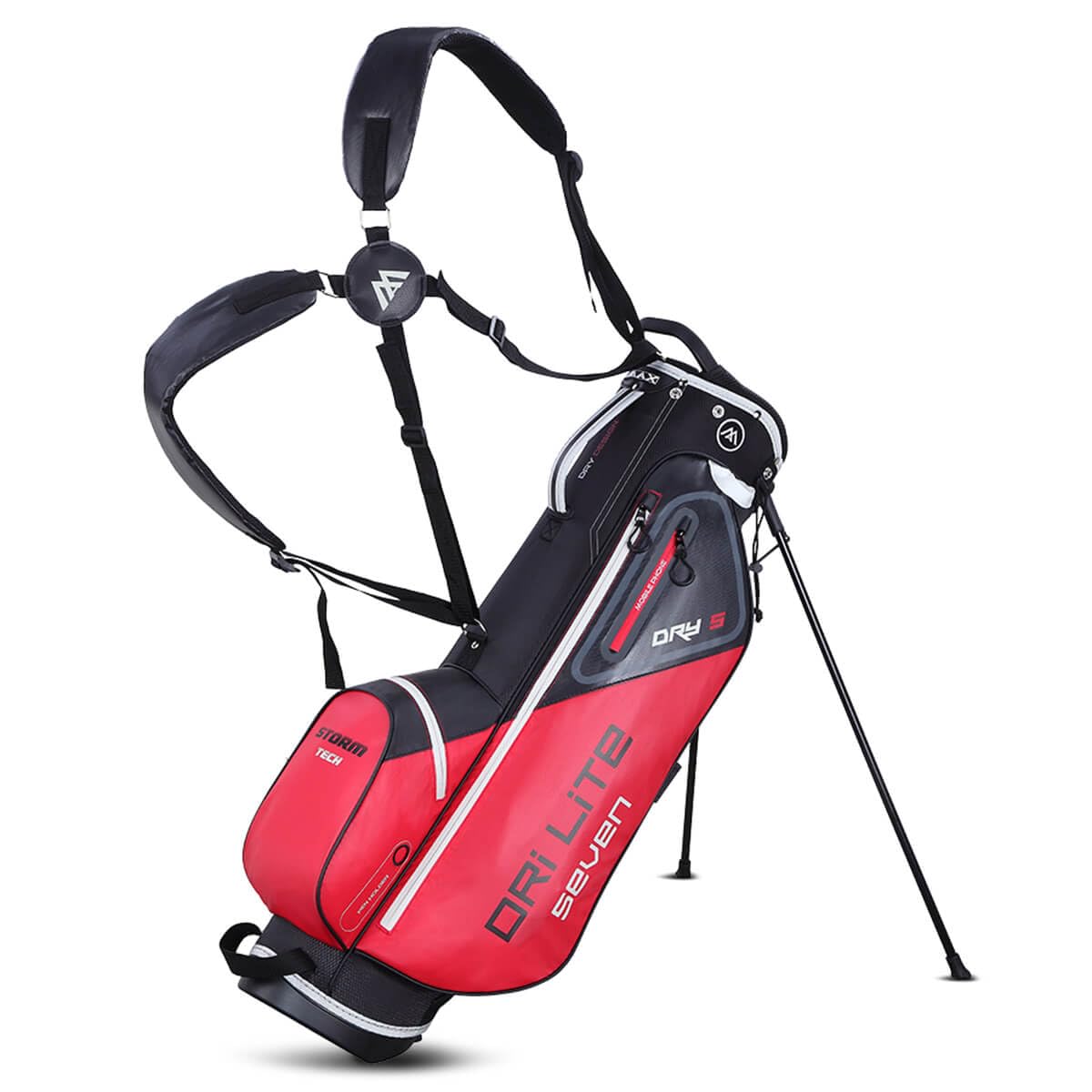 Big Max Dri Lite Seven G Stand Bag (Red/Black)