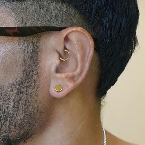 Septum rings hoops,1PCS 16G/8mm Ring Multi-Cones Surgical Stainless Steel Nose Ring Hoop Jewelry Clicker Cartilage Earring Hinged Segment Daith Piercing4