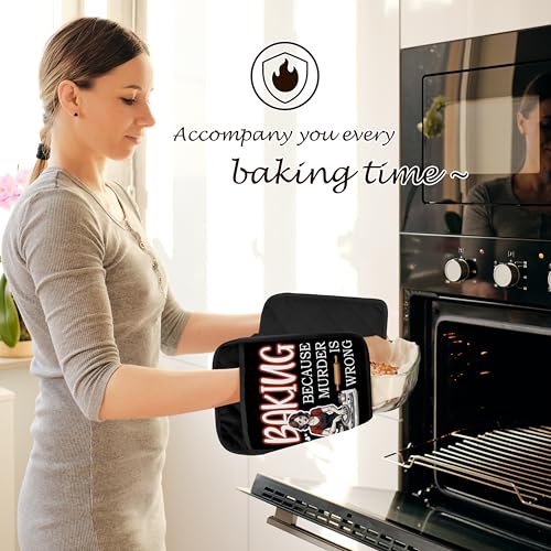 Maniques resistantes a la chaleur pour comptoir cuisine et protection mains - 3