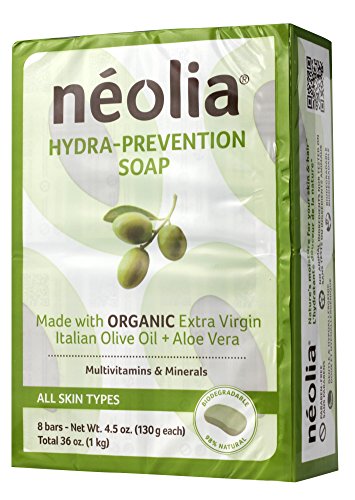 Neolia Hydra-prevention Olive oil Moisturizing Bar Soap (8 x 130g) – 100% Natural