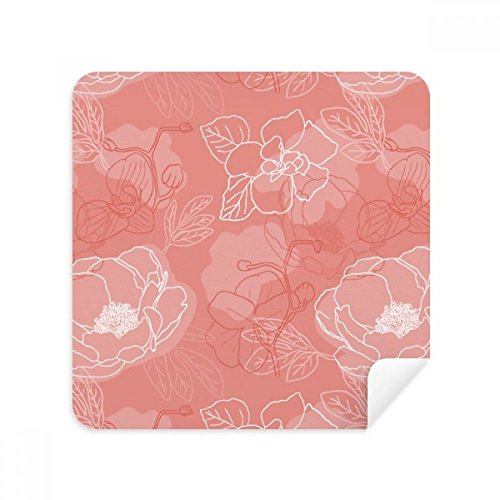 Ligne pivoine chiffon de nettoyage pour écran de téléphone et verres de lunettes au bureau