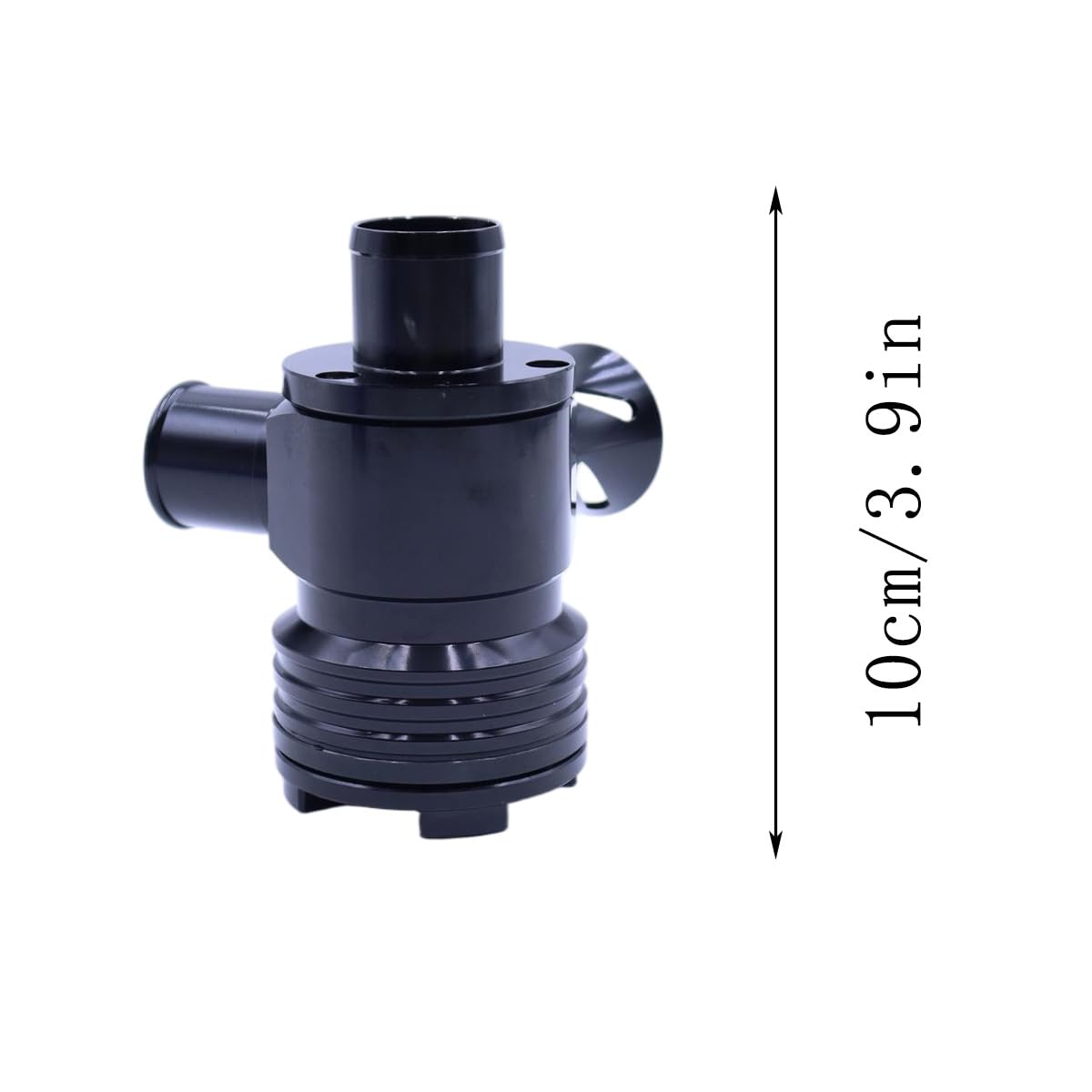 Valvola di deviazione turbo blow-off in alluminio nero, valvola di spinta dell'aria per motori 1.8T e 2.7T, sostituzione dello sfiato atmosferico del turbocompressore dell'auto.