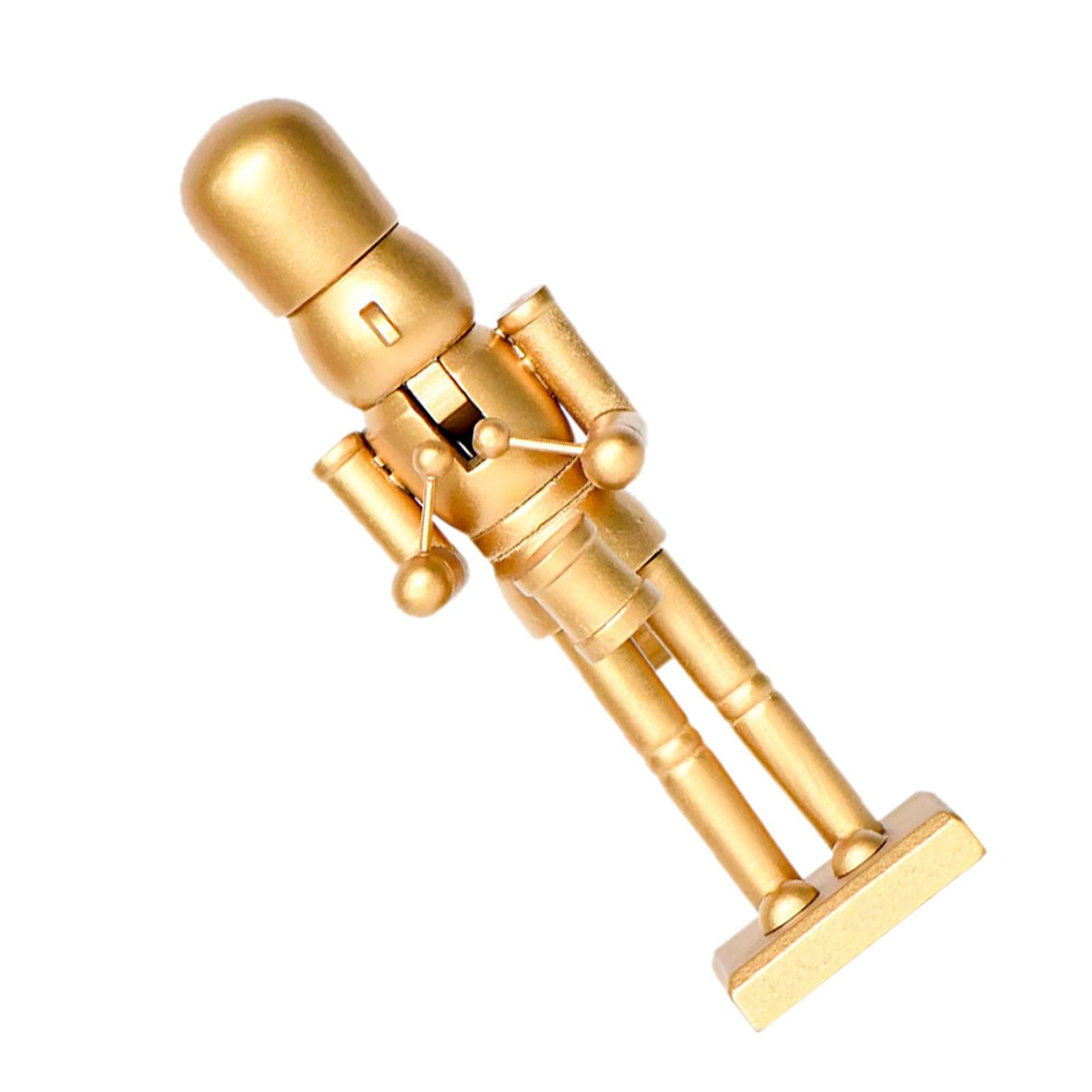Casse-Noisette Décoratif en Bois Or, Idée Cadeau de Noël pour Salon