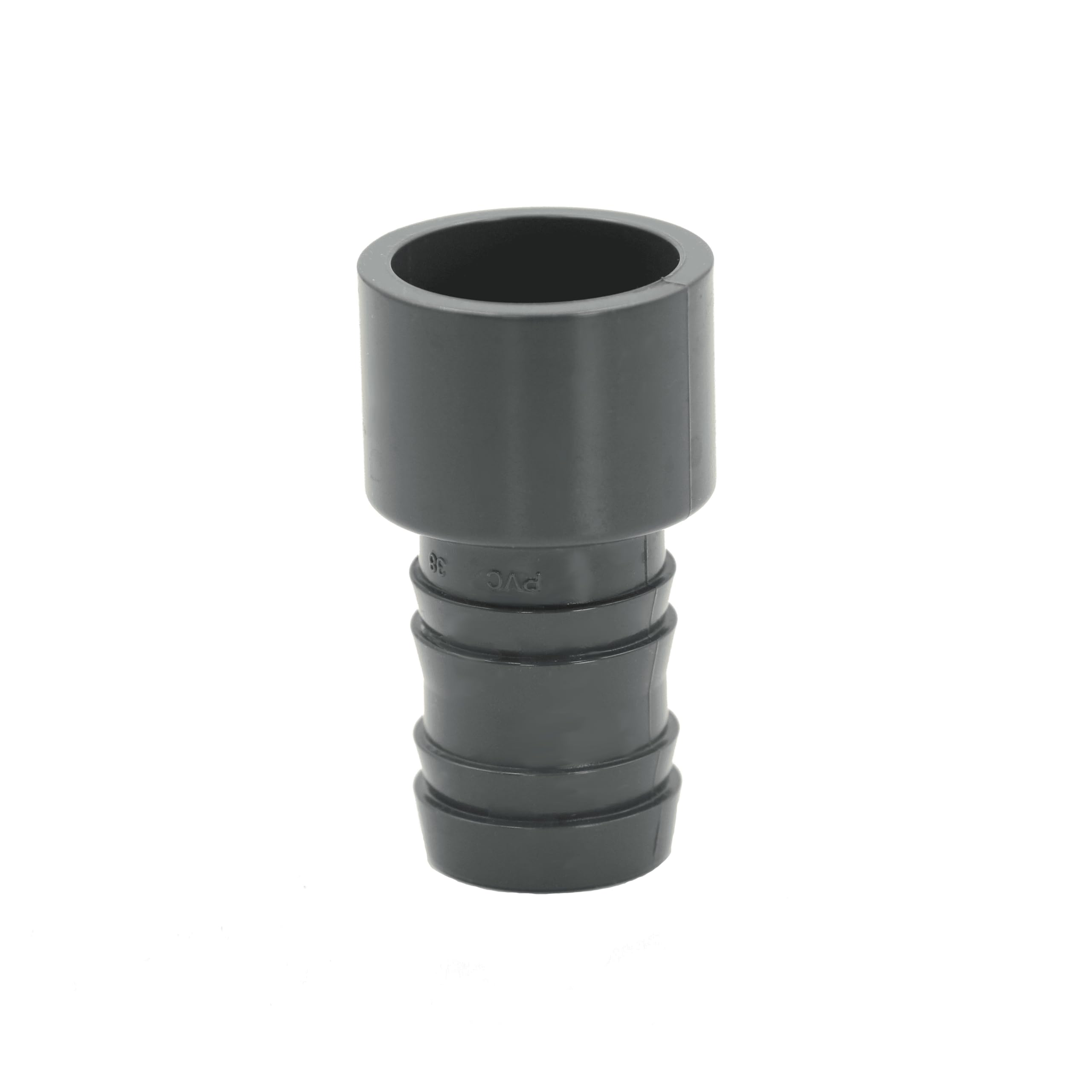 HAF 8X PVC Druckschlauchtülle mit 38mm x 50mm | Schlauchtülle x Klebestutzen | Schlauchverbinder aus grauem PVC-U | PN16 für Poolfitting, Pool, Schwimmbad, Poolverrohrung, Druckleitung