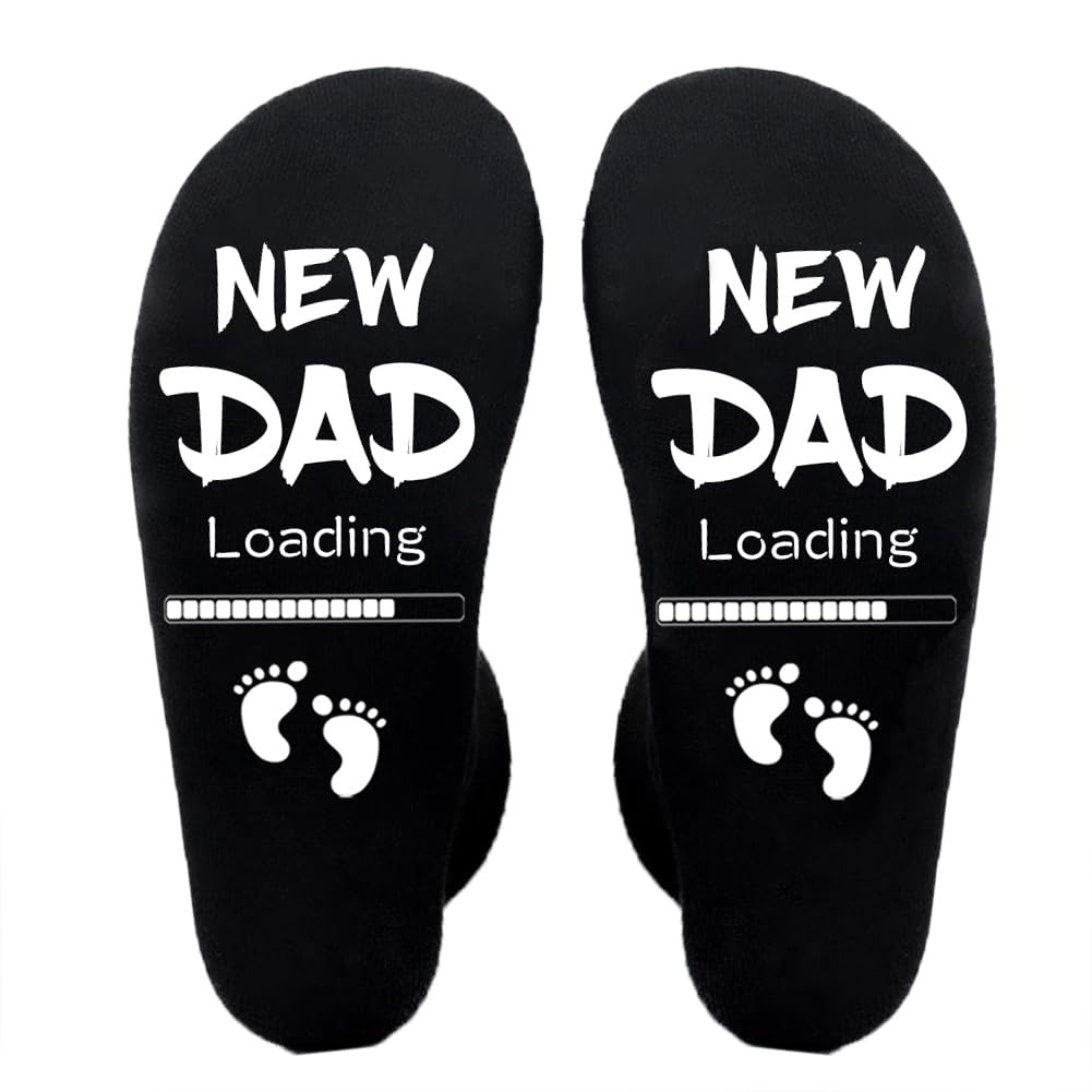 Calcetines para papá regalos día del padre y futuros padres en negro talla única 8