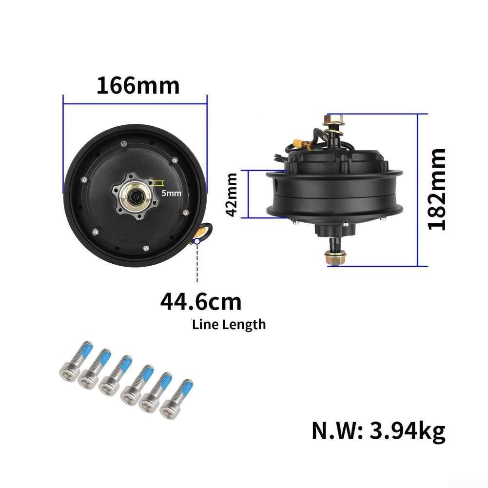 Moteur de roue arrière de rechange pour scooter électrique Kukirin G2 Master conçu pour une alimentation efficace et une utilisation à long terme