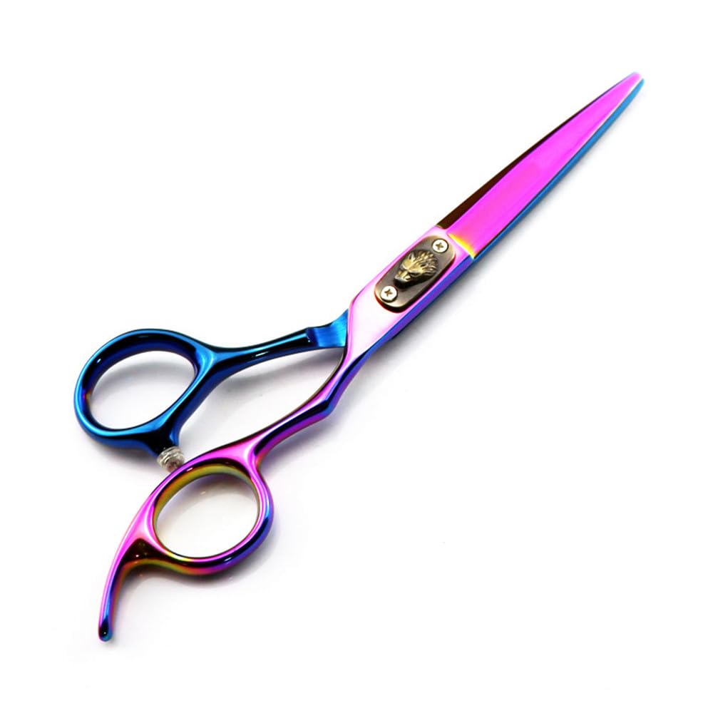 Hair Cutting Scissors, 6 inch Professional Japan 440c Steel Scissor Wolf Cut Hair Scissors Haircut Thinning Barber Cutting Shears Hairdresser Scissors (Cutting Scissor)