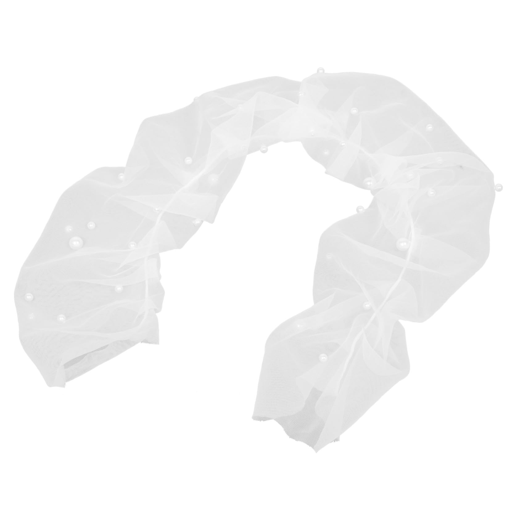 Mangas nupciales de tul con perlas artificiales LIGIGWASH