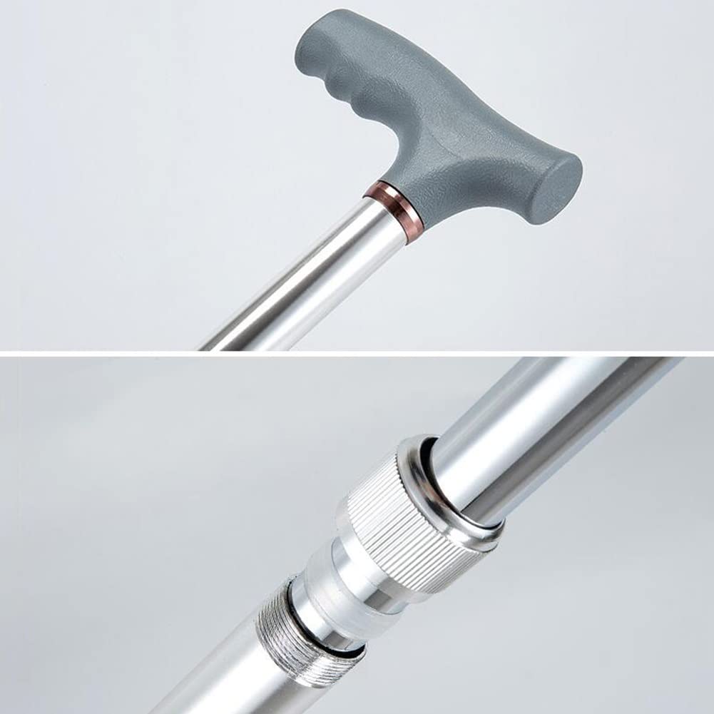 Muletas ergonómicas de Cuatro Patas, muletas para Ancianos con Puntas Antideslizantes, bastón Ligero para Caminar
